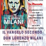 “Il Vangelo secondo Don Lorenzo Milani”: il lavoro di Antonio Calisi a Bari l’11 settembre